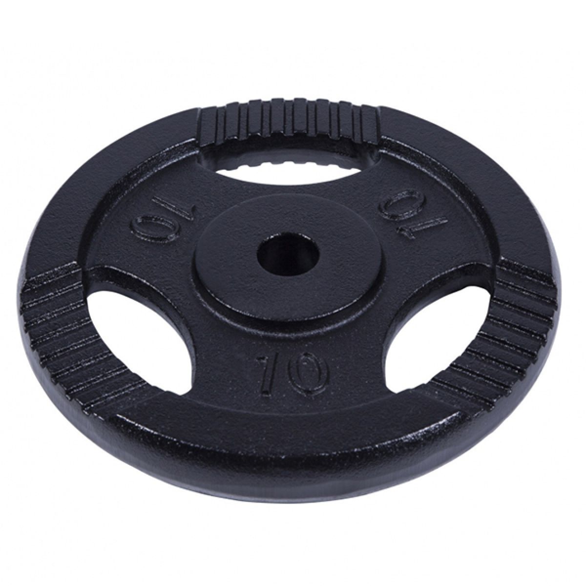 Gorilla Sports Halterschijf 10 kg Gripper Zwart