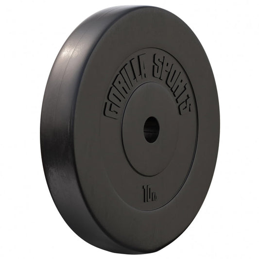 Gorilla Sports Halterschijf 10 kg Kunststof - 30/31 mm