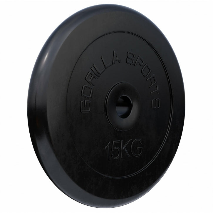 Gorilla Sports Halterschijf 15 kg Rubber