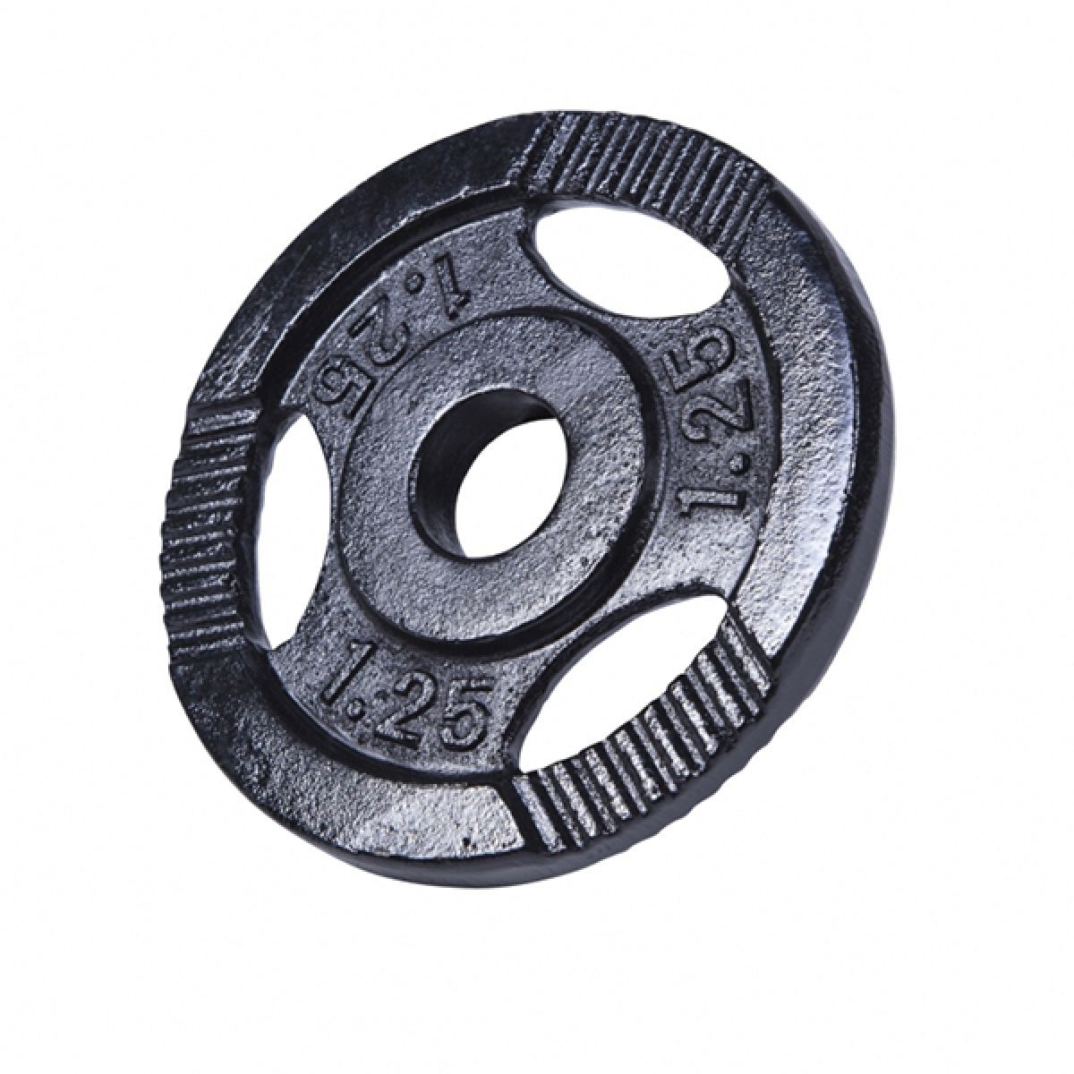 Gorilla Sports Halterschijf 1,25 kg Gripper Zwart