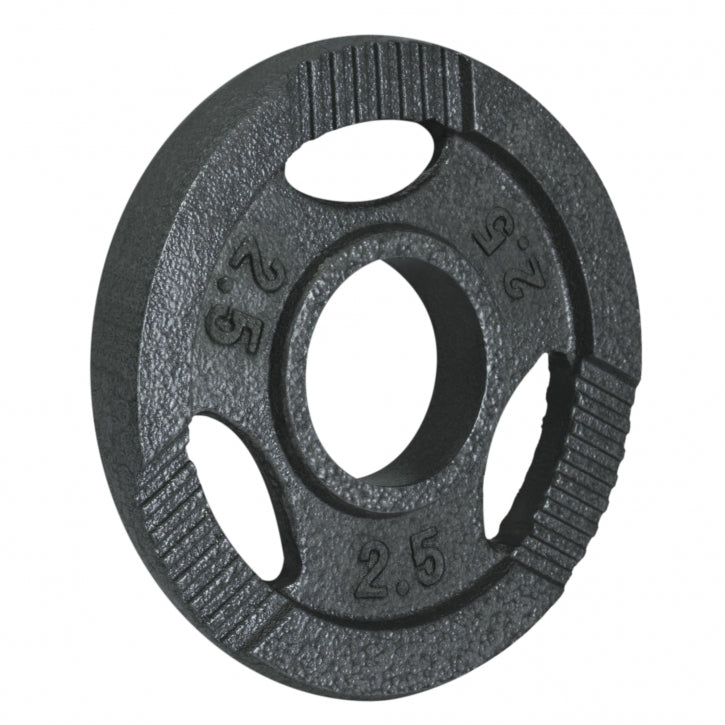 Gorilla Sports Halterschijf 2.5 kg Gripper Gietijzer Zilver - 50/51 mm