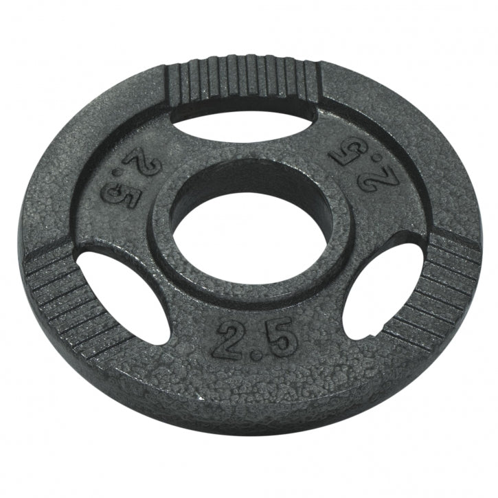 Gorilla Sports Halterschijf 2.5 kg Gripper Gietijzer Zilver - 50/51 mm