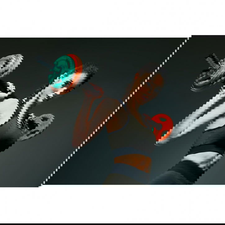 Gorilla Sports Halterschijf 20 kg Gripper Gietijzer Rubber Coating - 30/31 mm