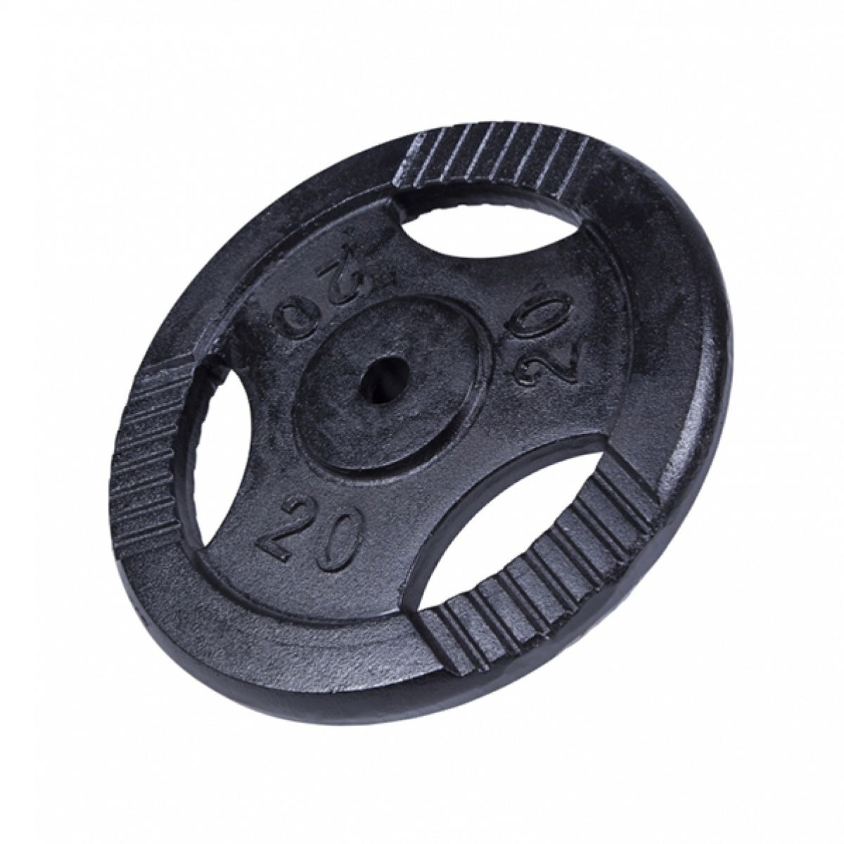 Gorilla Sports Halterschijf 20 kg Gripper Zwart