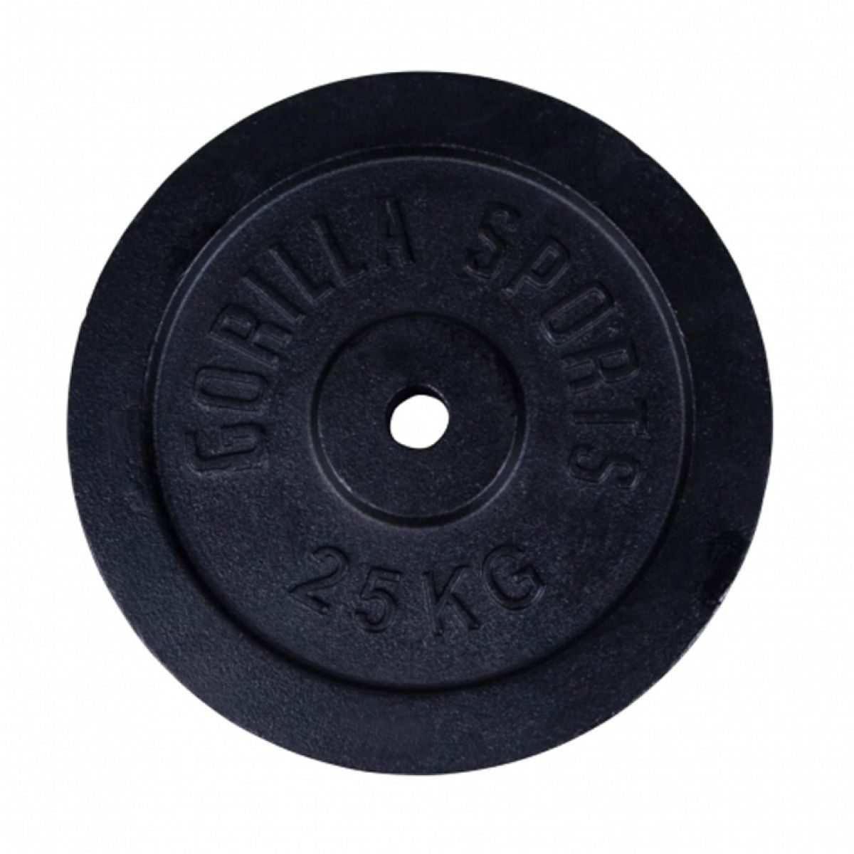 Gorilla Sports Halterschijf 25 kg Gietijzer Zwart - 31 mm