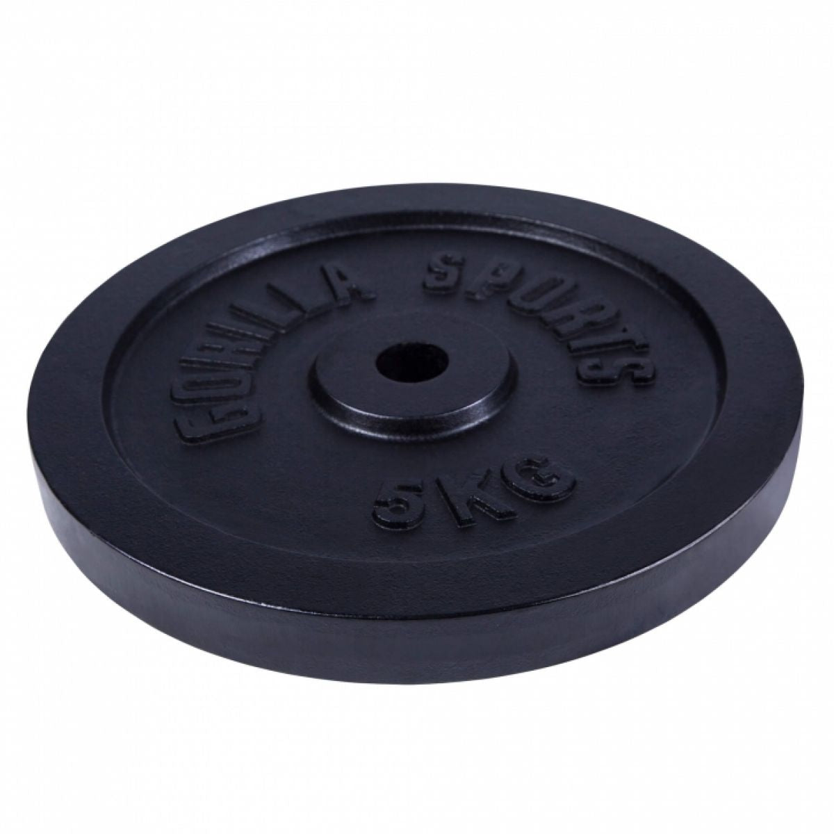 Gorilla Sports Halterschijf 5 kg Gietijzer Zwart - 31 mm