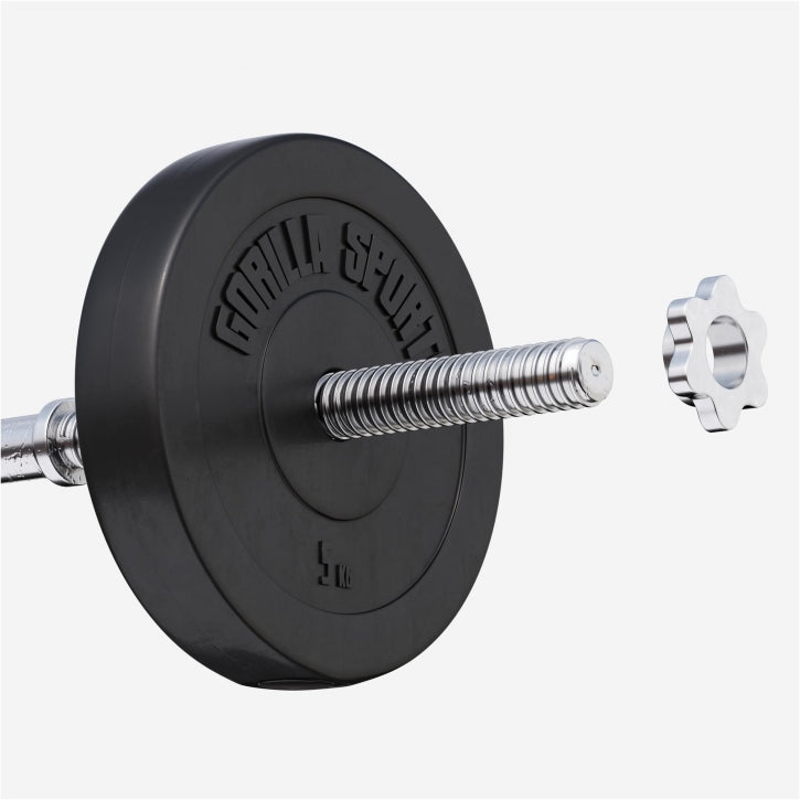 Gorilla Sports Halterschijf 5 kg Kunststof - 30/31 mm