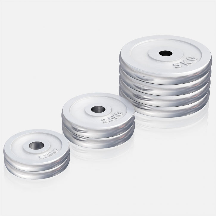 Gorilla Sports Halterschijven set 27,5 kg Chroom