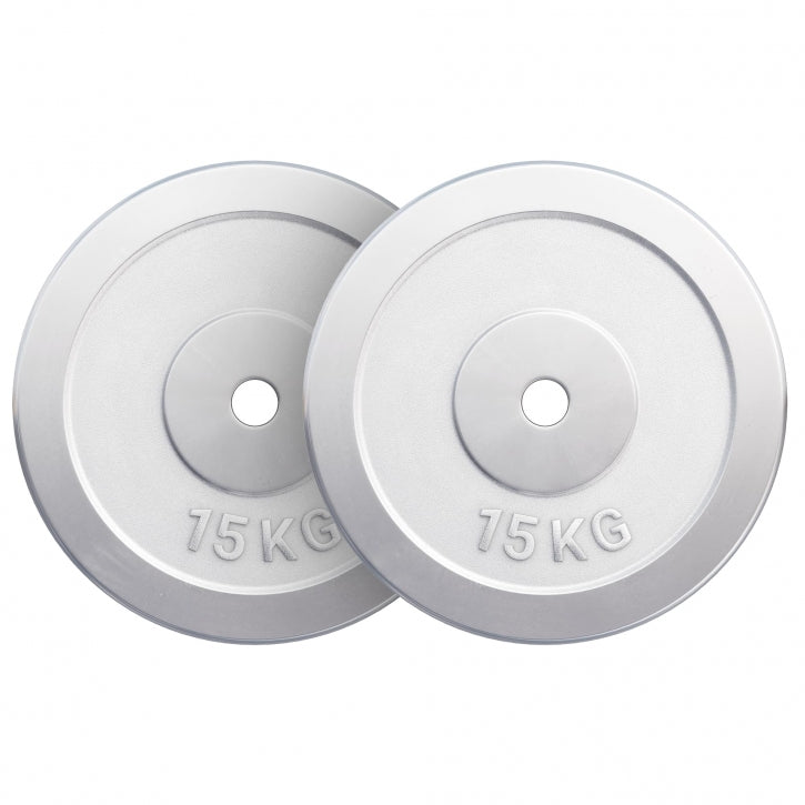 Gorilla Sports Halterschijven set 30 kg Chroom - 2 x 15 kg