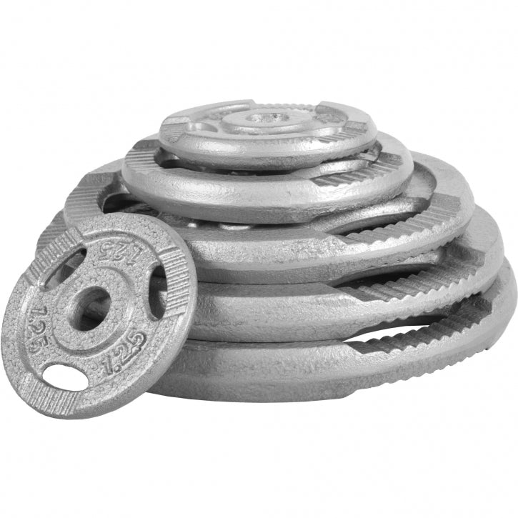 Gorilla Sports Halterset 100 kg Gripper Gietijzer - Schroefsluiting 30 mm