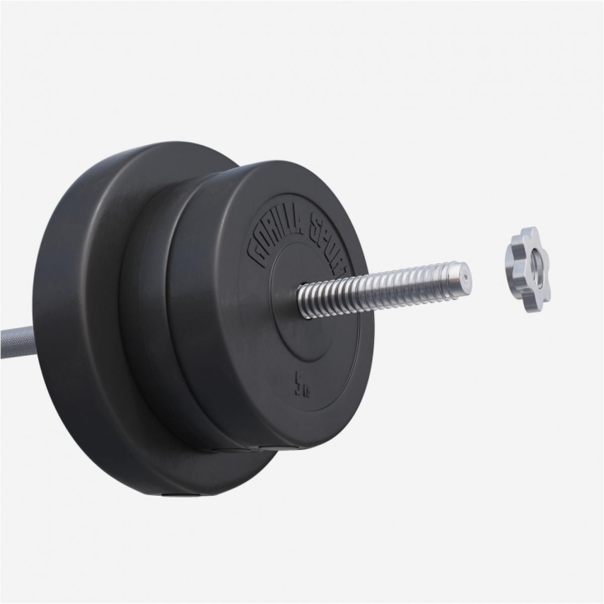 Gorilla Sports Halterset 100 kg Kunststof