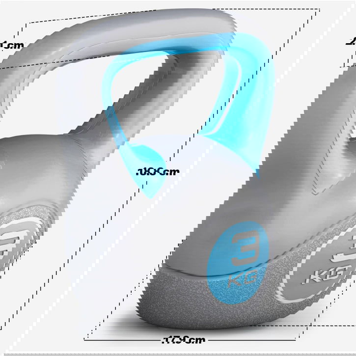 Gorilla Sports Kettlebell 3 kg Kunststof Trendy