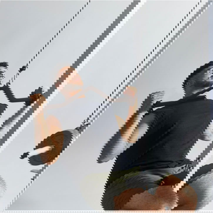 Gorilla Sports Lattrekstang zwart rubber