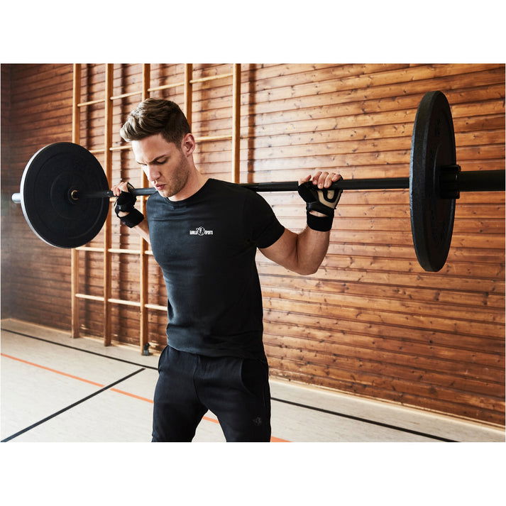 Gorilla Sports Leren Fitness Handschoenen Met Polsbandage maat XL
