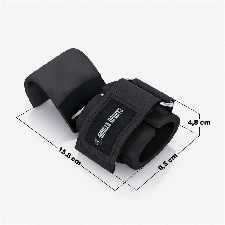Gorilla Sports Liftingstraps met haken