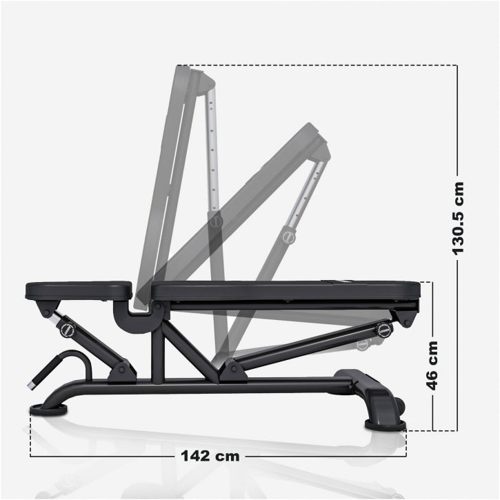 Gorilla Sports MAXXUS verstelbare halterbank PRO