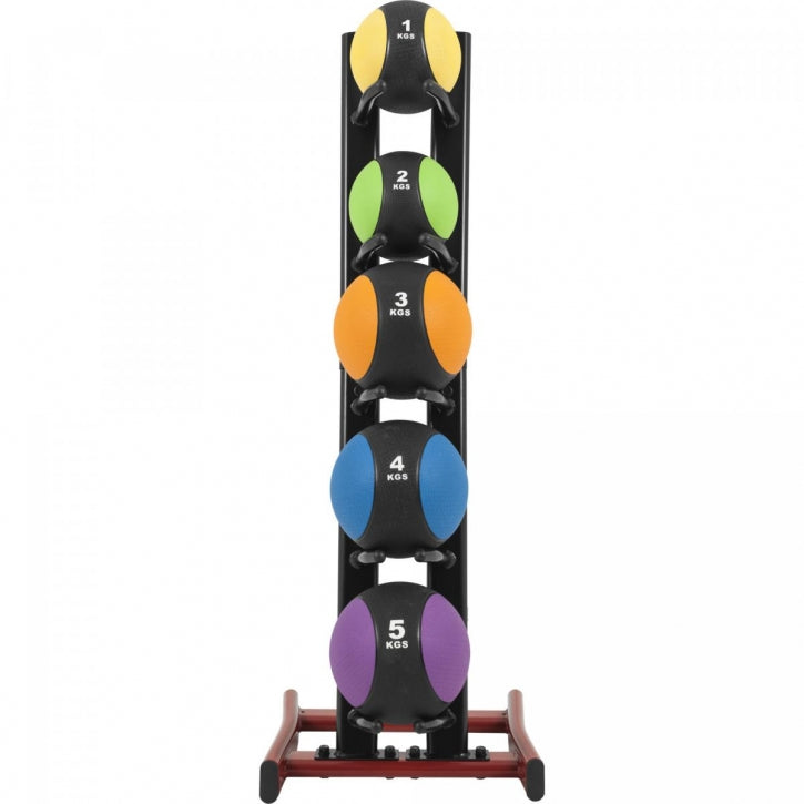 Gorilla Sports Medicine ball standaard met 5 medicine balls