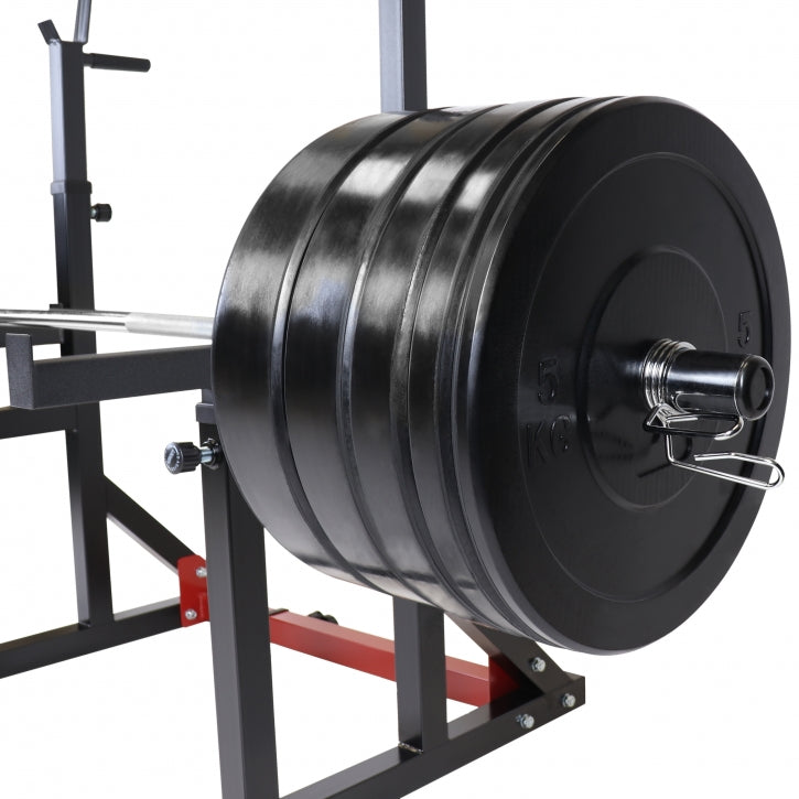 Multi Squat met 167 kg olympische halterset Gorilla Sports