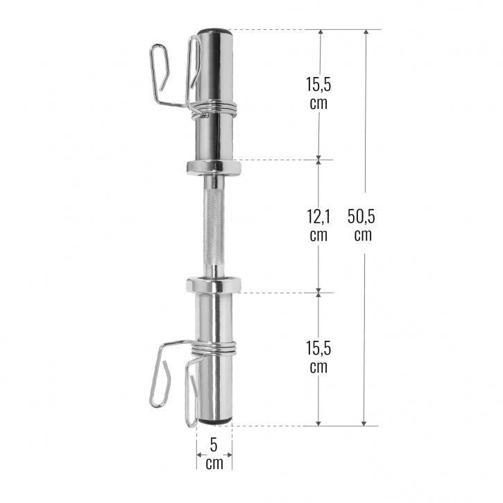 Gorilla Sports Olympische dumbellstang - 50 mm