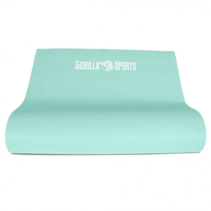 Gorilla Sports PVC Yogamat (180 x 60 x 0,5 cm) Lichtblauw