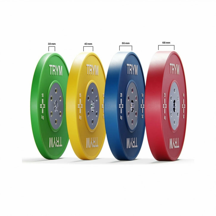 TRYM Bumperplate set 140 kg - 50 mm Gorilla Sports