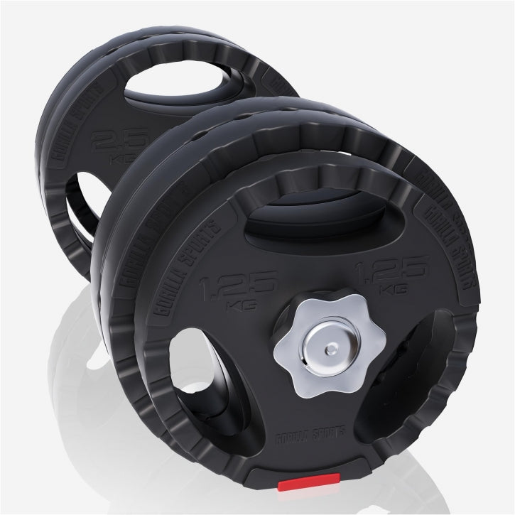 TWEEDE KANS Dumbellset 30 kg Gripper Kunststof Gorilla Sports