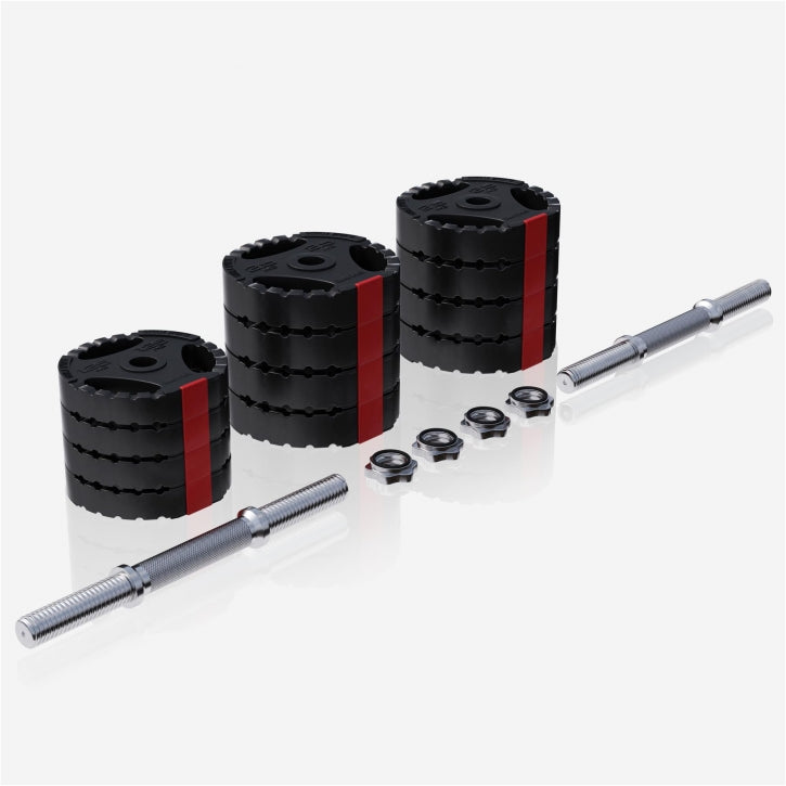 TWEEDE KANS Dumbellset 30 kg Gripper Kunststof Gorilla Sports
