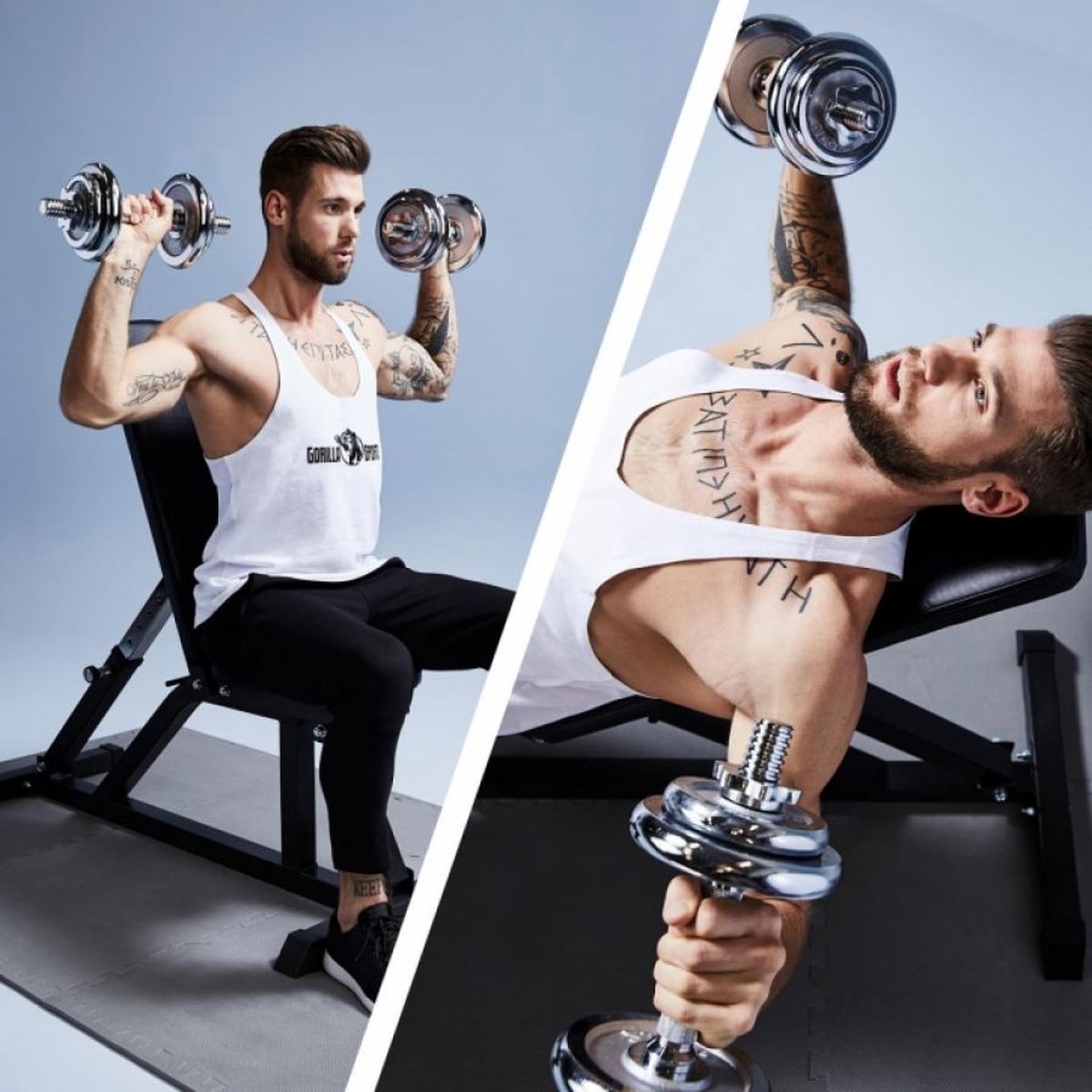 TWEEDE KANS Multifunctionele Fitnessbank Zwart Gorilla Sports