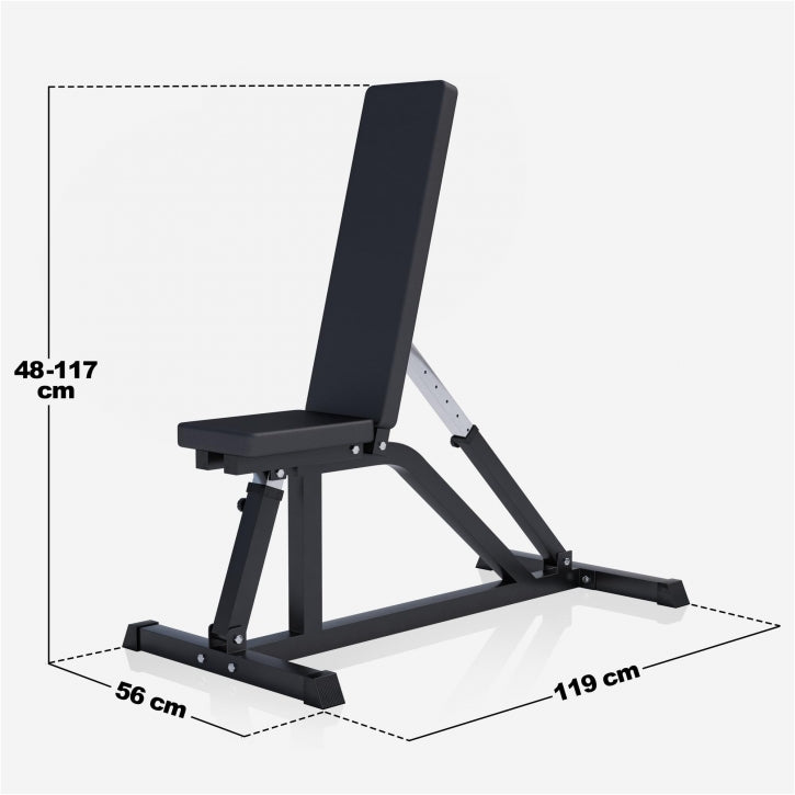 TWEEDE KANS Multifunctionele Fitnessbank Zwart Gorilla Sports