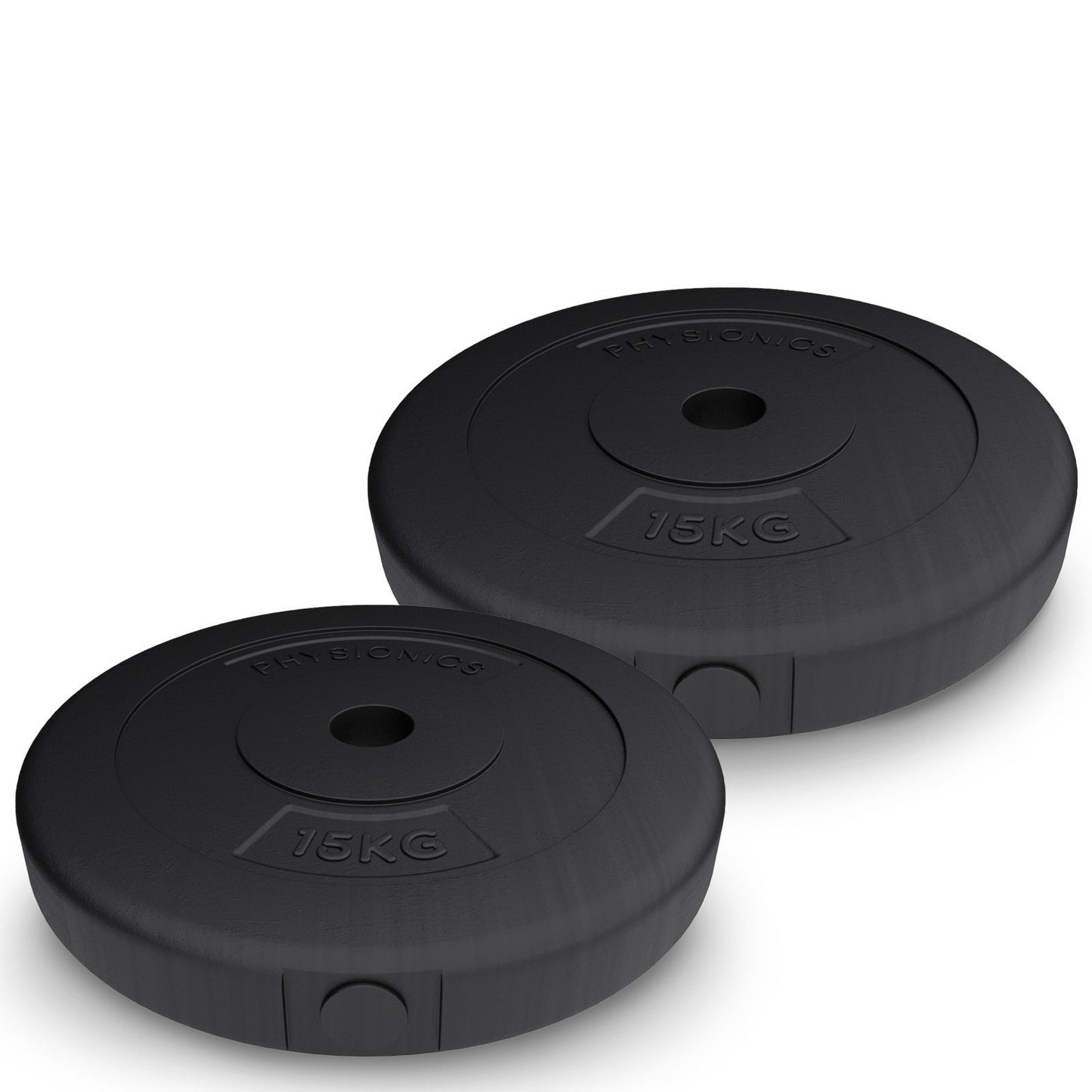 Disques de poids en plastique Physionics 2 x 15 kg