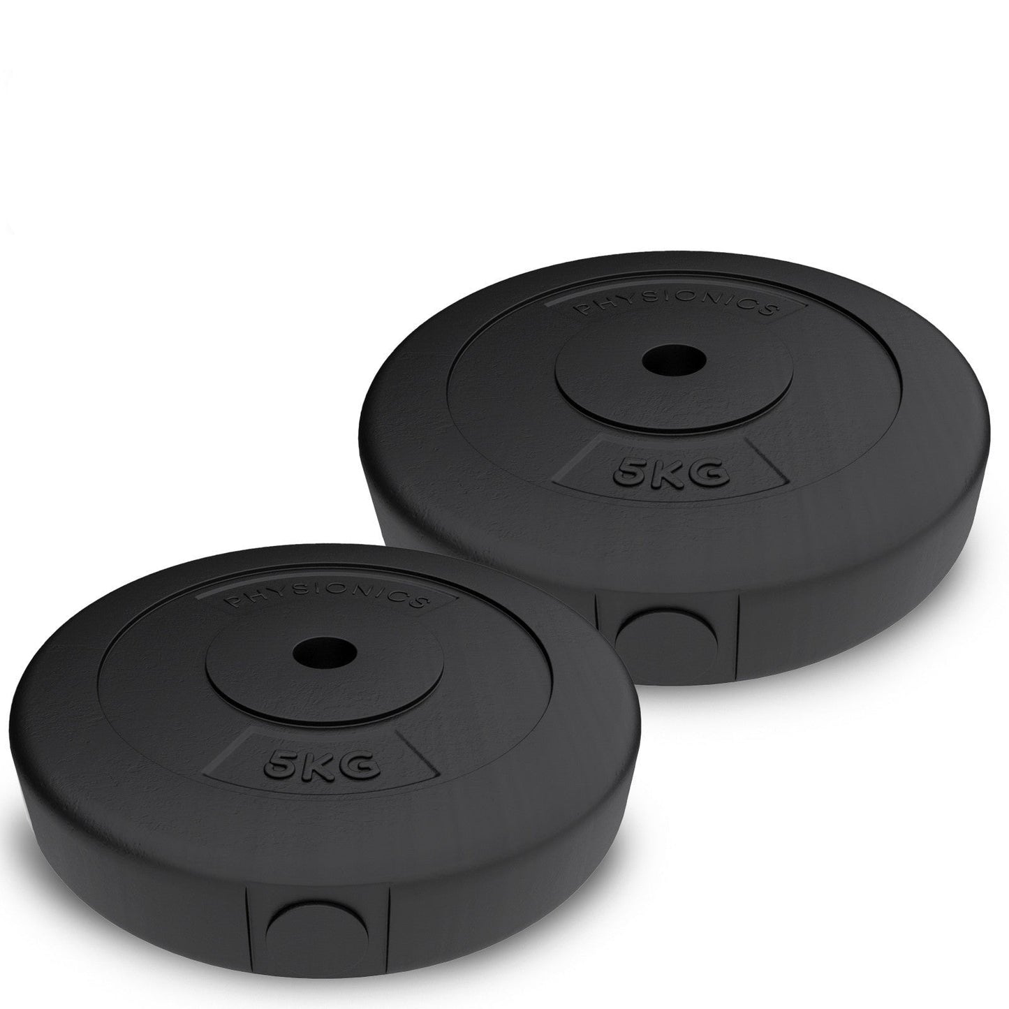 Disques de poids en plastique Physionics 2 x 5 kg