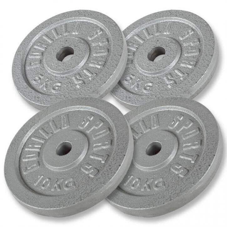 Biceps Curlbank met 38 kg halterset gietijzer