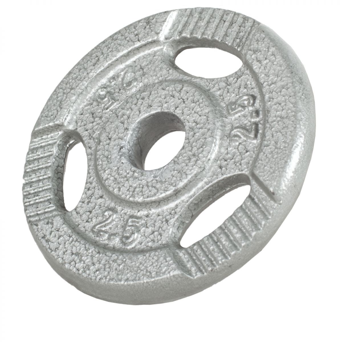 Voordeelbundel 30 kg - 4 x 5 + 4 x 2,5 kg - Gripper Gietijzer Zilver - 30/31 mm Gorilla Sports