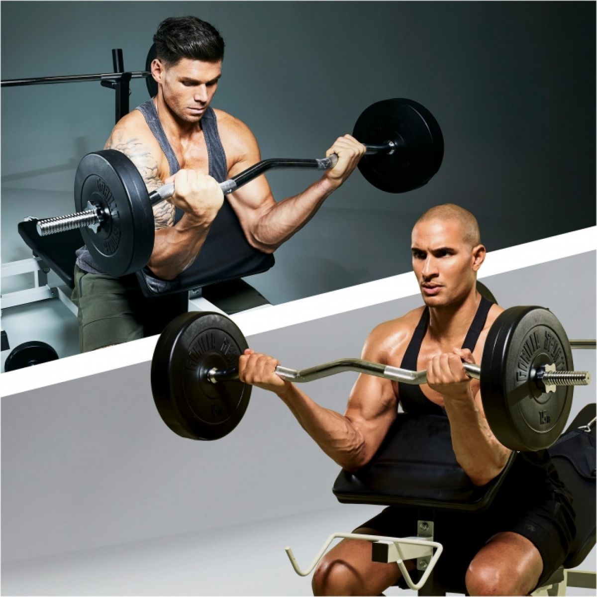 Voordeelbundel Halterschijven Kunststof 2 x 15 kg - 30/31 mm Gorilla Sports