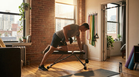 Geen ruimte? Zo bouw je een supercompacte homegym in 2026