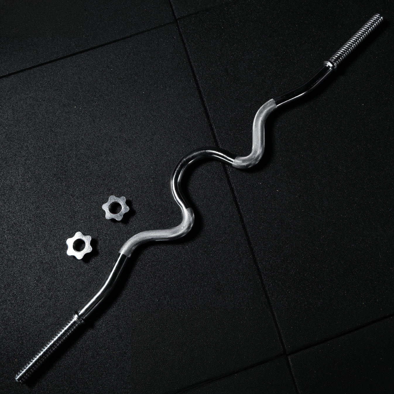 Barre Super EZ Curl 120 cm avec verrouillage à vis
