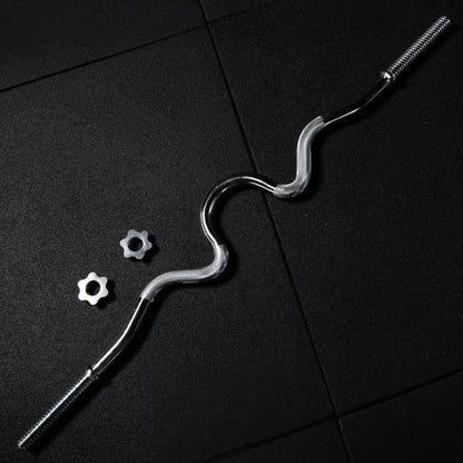 Barre Super EZ Curl 120 cm avec verrouillage à vis