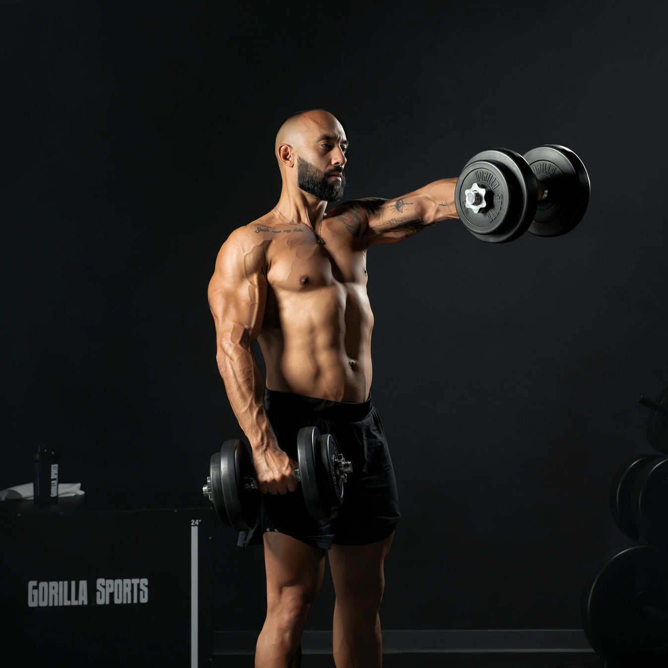 Ensemble d'haltères 20 kg en plastique