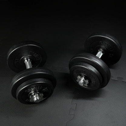 Ensemble d'haltères 20 kg en plastique