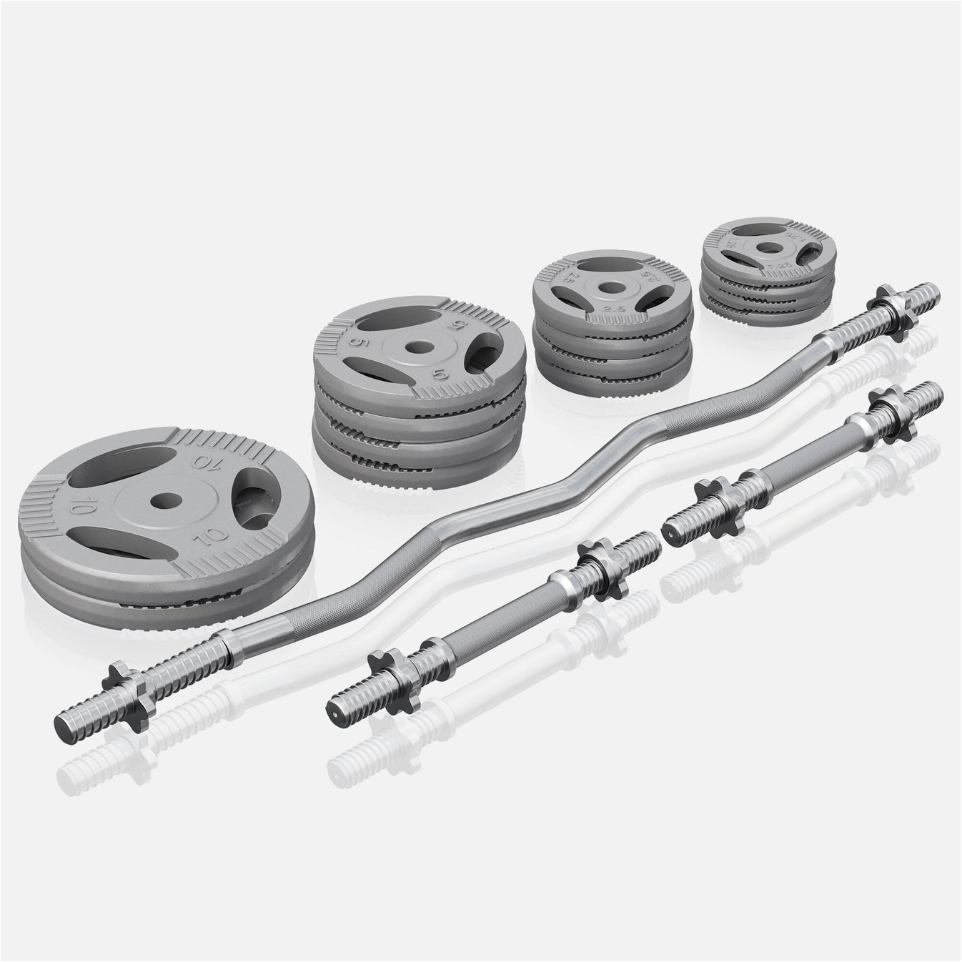 Pince EZ-Curlset 70 kg en fonte - 30 mm