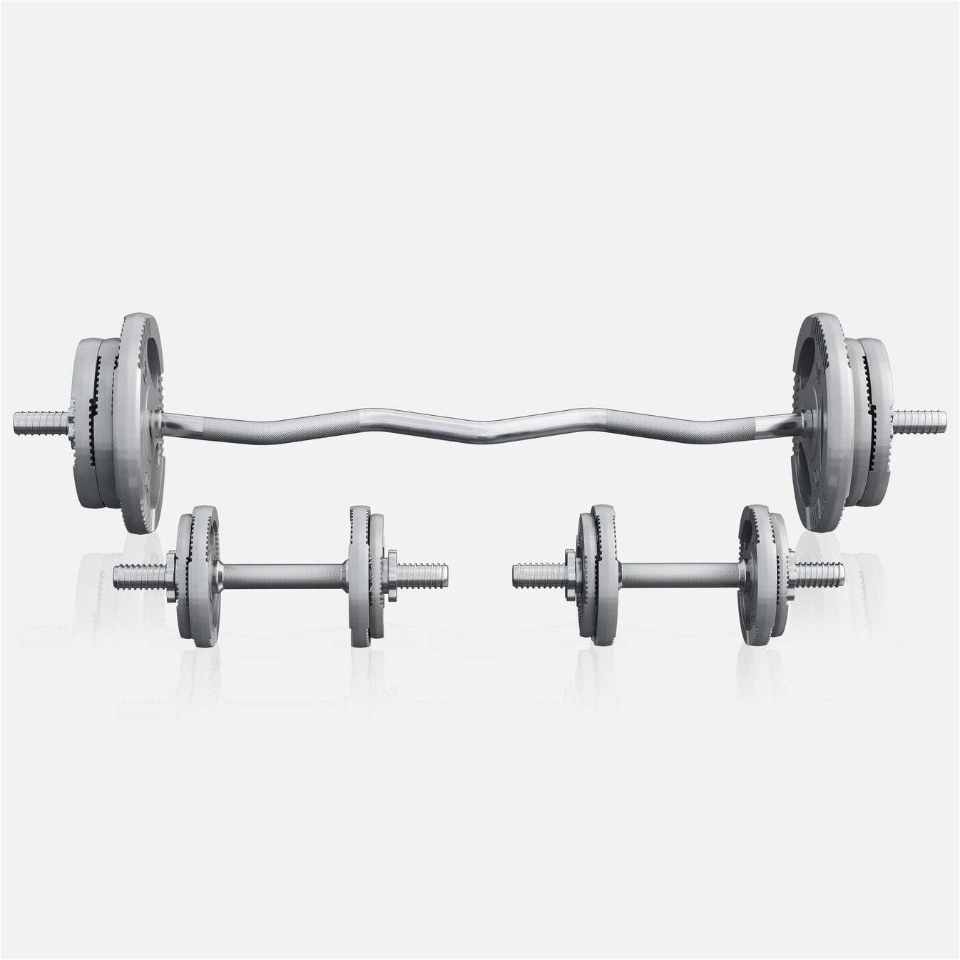 Pince EZ-Curlset 70 kg en fonte - 30 mm