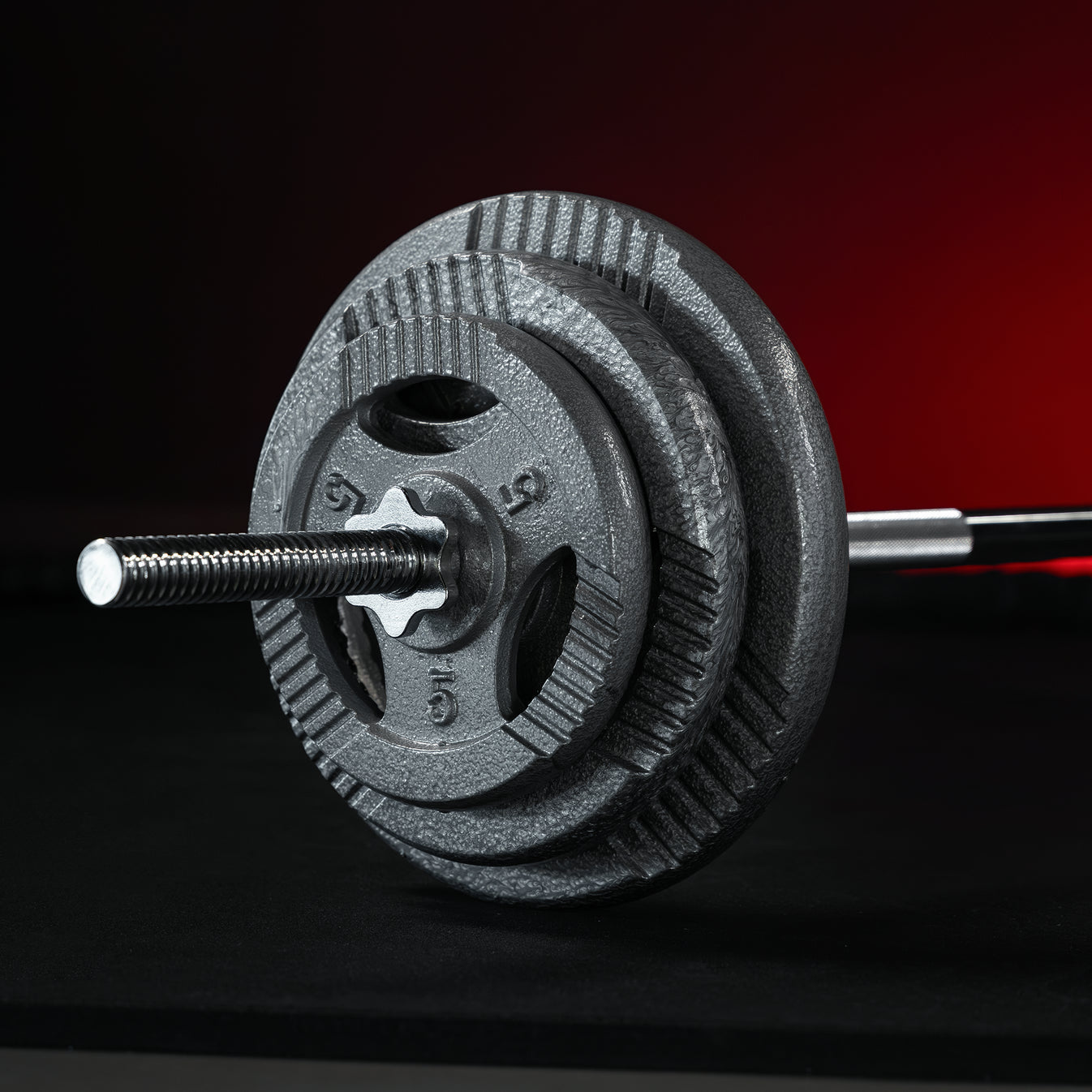 Set d'haltères 100 kg Gripper Fonte - Fermeture à vis 30 mm