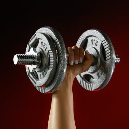 Set d'haltères 100 kg Gripper Fonte - Fermeture à vis 30 mm