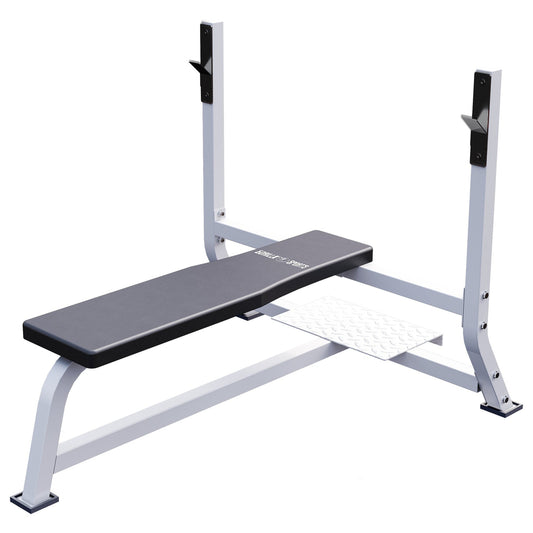 Banc de musculation large blanc