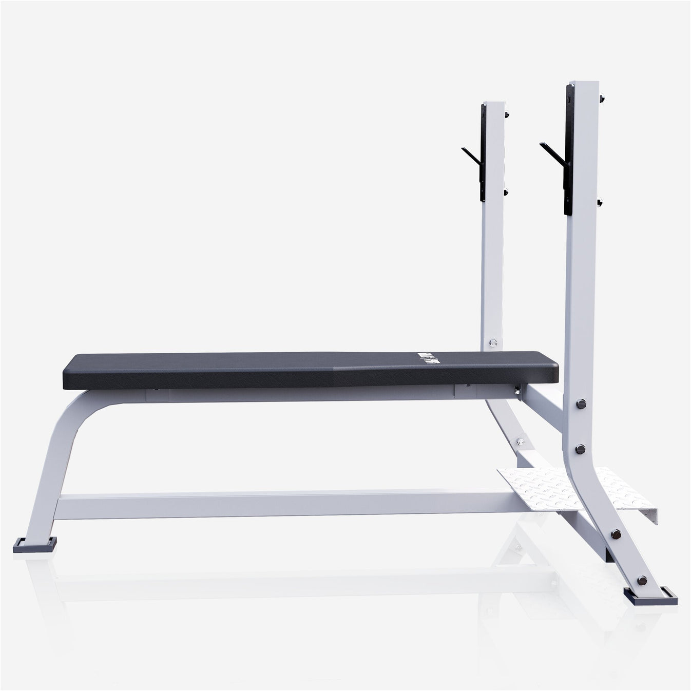 Banc de musculation large blanc