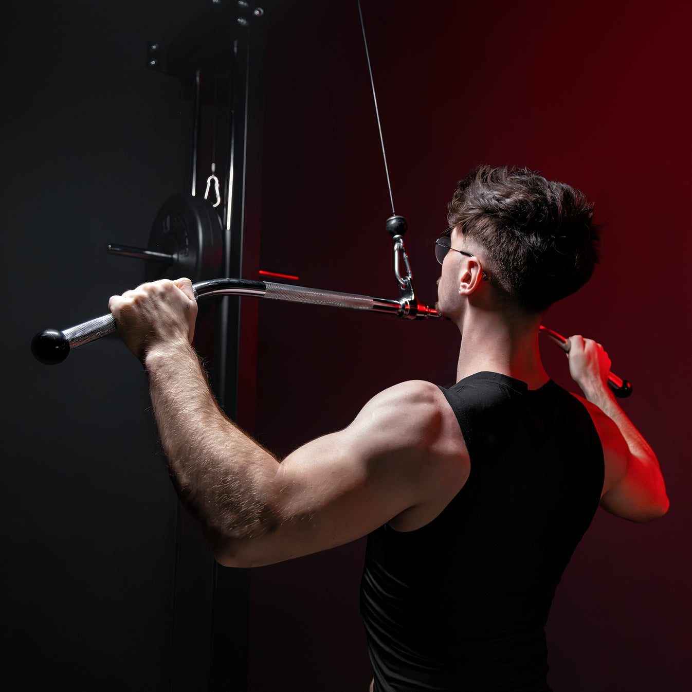 Lattice pull-up bar 120 cm (anti-slip ends)