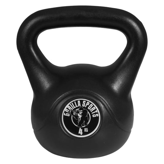 Kettlebell 4 kg black plastic