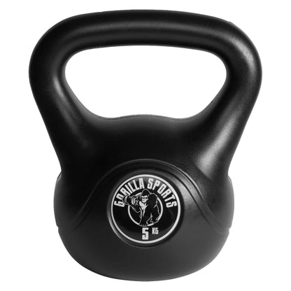 Kettlebell 5 kg black plastic