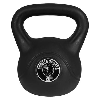 Kettlebell 20 kg black plastic