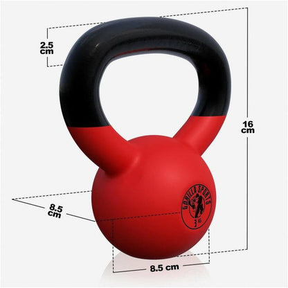 Kettlebell 3 kg Rubber Coating